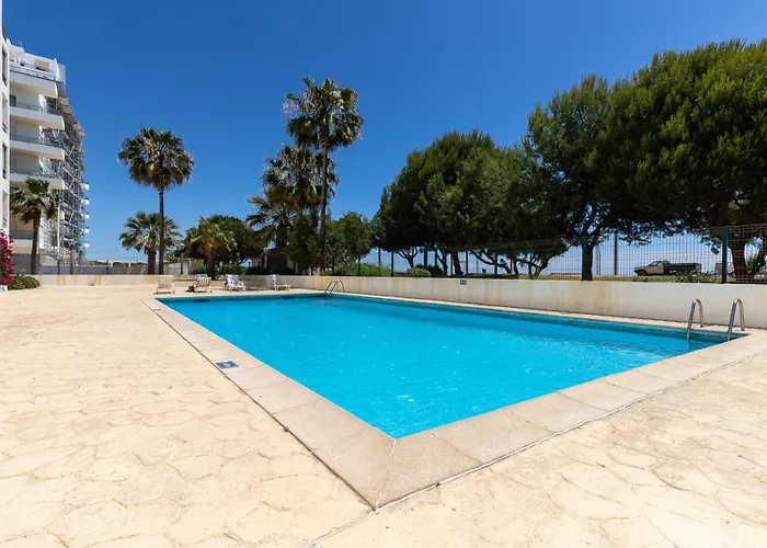 First Line Front Pool Flat View Apartment Quarteira