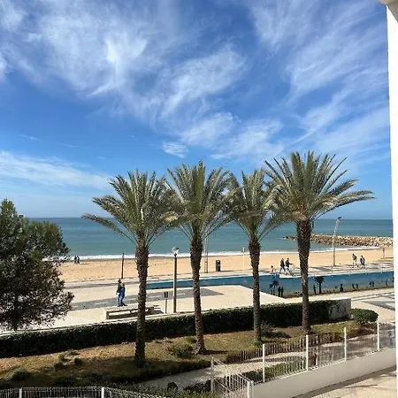 First Line Front Pool Flat View Quarteira